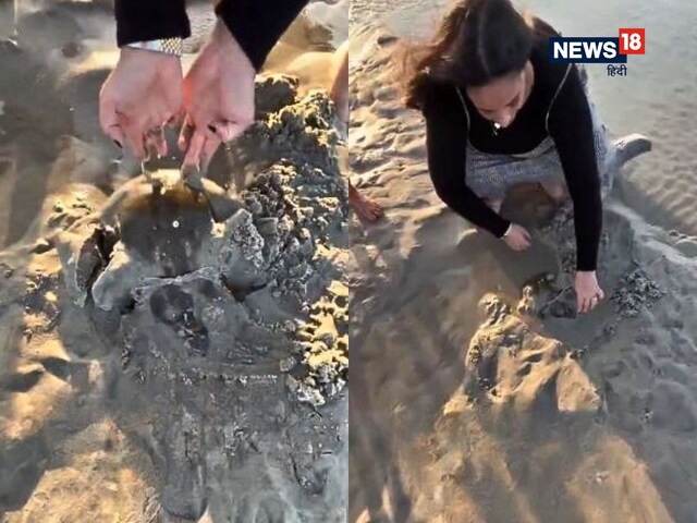 बीच पर टहलने गई लड़की, रेत में धंसा मिला रहस्यमयी 'पत्थर'!