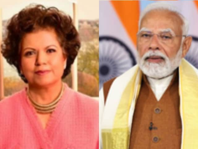 PM Narendra Modi's reaction to Chandrika Tandon after winning the Grammy Award