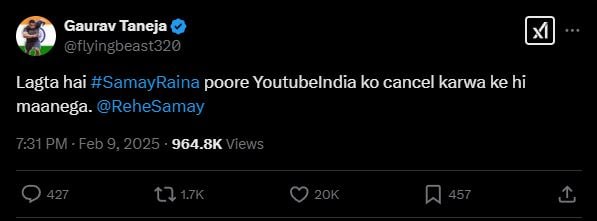 Ranveer Allahbadia, Gaurav Taneja, youtube india, youtube india ban after Ranveer Allahbadia joke, Ranveer Allahbadia controversy, Ranveer Allahbadia remark, what did Ranveer Allahbadia say, Devendra Fadnavis, Maharashtra, Samay Raina, Samay Raina show, Indias got latent show, Ranveer Allahbadia jokes, Indias got latent episode, Indias got latent Ranveer Allahbadia