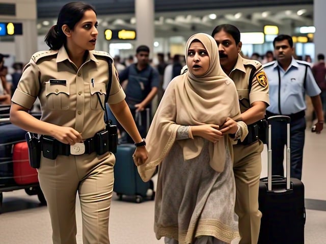 महिला चालाकी से मालेगांव से जा रही थी बांग्लादेश,मुंबई एयरपोर्ट पहुंची और फिर महिला चालाकी से मालेगांव से जा रही थी बांग्लादेश,मुंबई एयरपोर्ट पहुंची और फिर