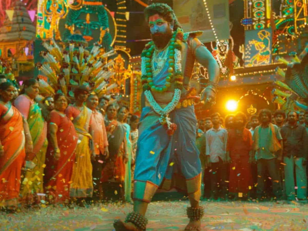 Pushpa 2, Allu Arjun, Pushpa 2 Jathara Scene, Allu Arjun Scared When Sukumar Told Him About Pushpa 2 Jathara Scene, Allu Arjun Dressed in Sari, Allu Arjun on ANLPHA NESSS, Allu Arjun, Pushpa 2, 'Pushparaj'