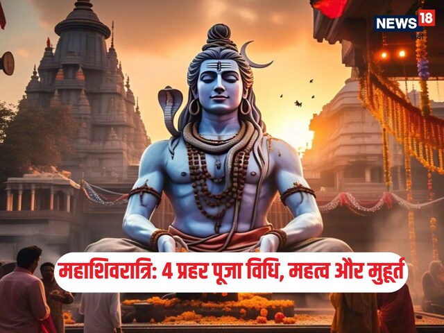महाशिवरात्रि पर 4 प्रहर की पूजा का महत्व, जानें रात्रि पूजा का मुहूर्त और विधि