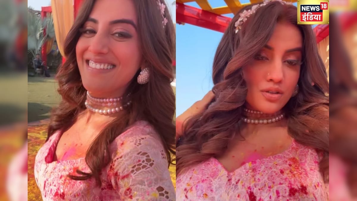 Akshara Singh has already celebrated Holi, desi dances on Bhojpuri songs, fans won heart