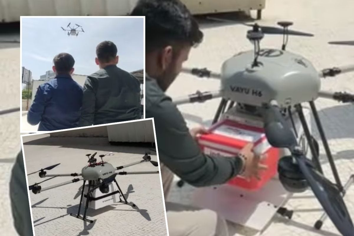 न एंबुलेंस चाहिए न कारDrone से 35km दूर तक पहुंचेगा ब्लड वो भी 20min में