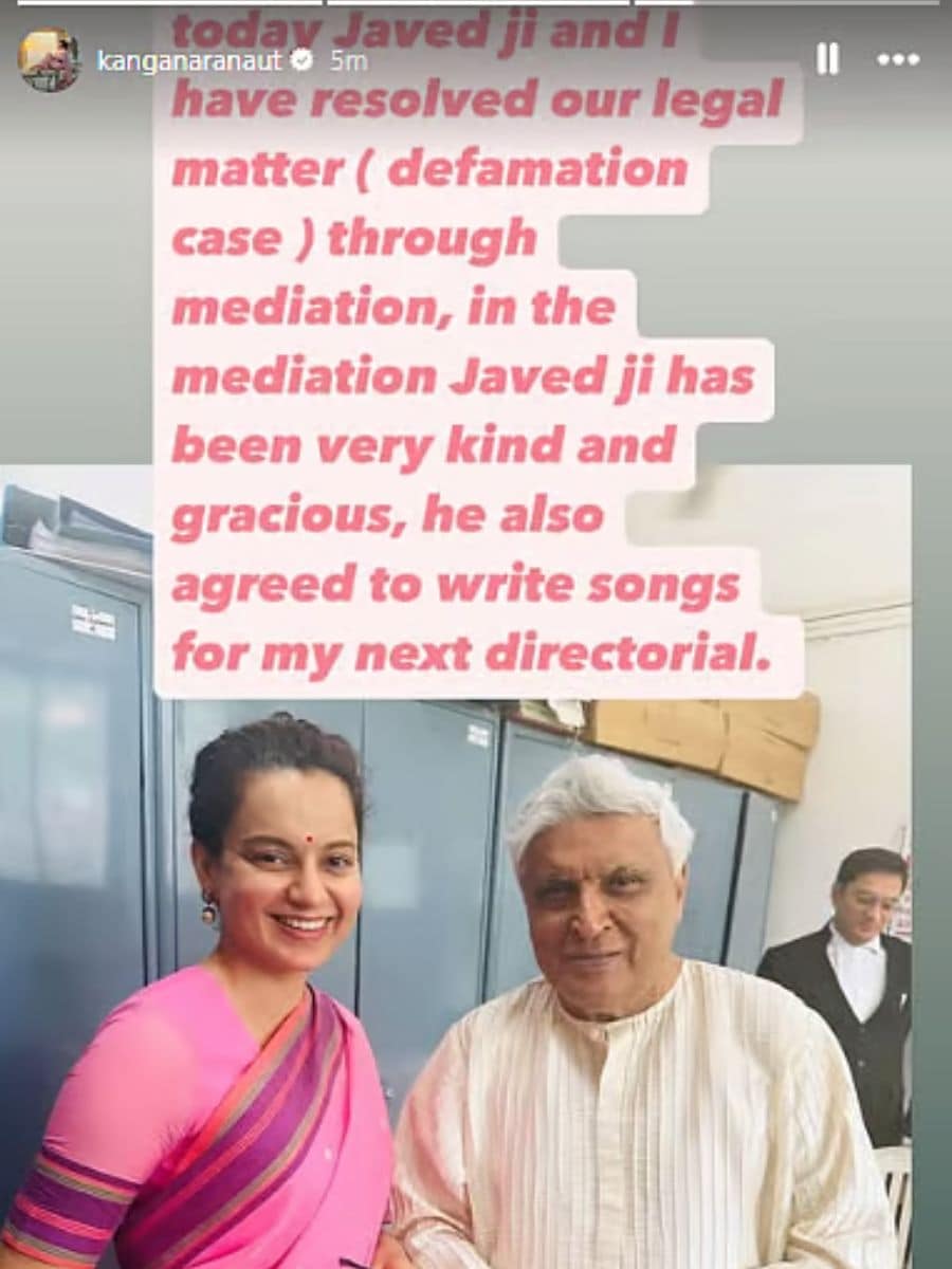 Kangana Ranaut Javed Akhtar 4 Year Long Legal Battle ends actress told how reconciliation happened now lyricist write songs for her Next Directorial