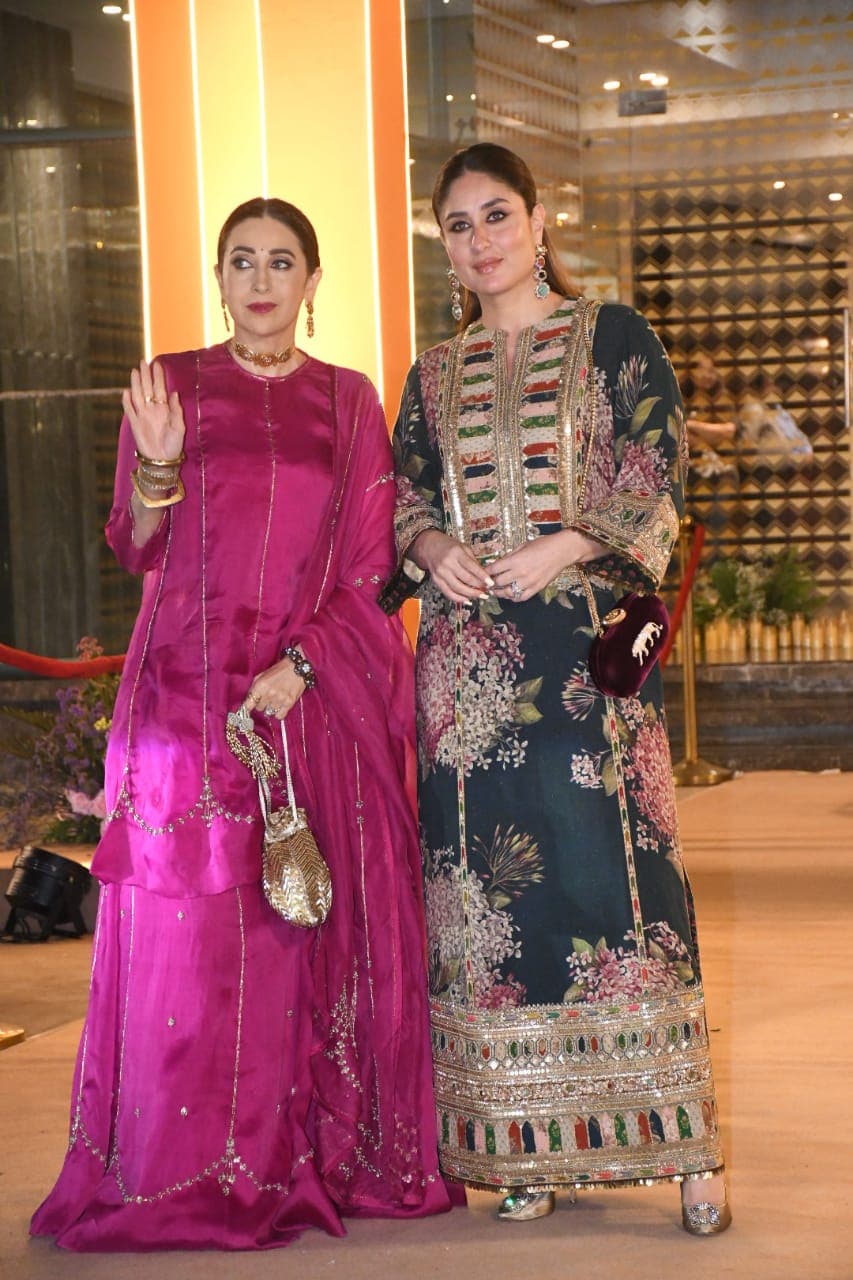 Kareena Kapoor and karisma kapoor attends cousin Aadar Jain and Alekha Advani Mehendi ceremony