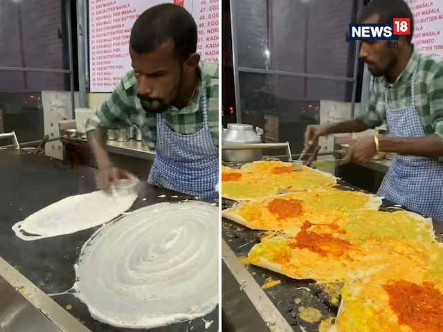 प्रकाश की गति से बनाया डोसा, देखकर हैरान हुए लोग! प्रकाश की गति से बनाया डोसा, देखकर हैरान हुए लोग!