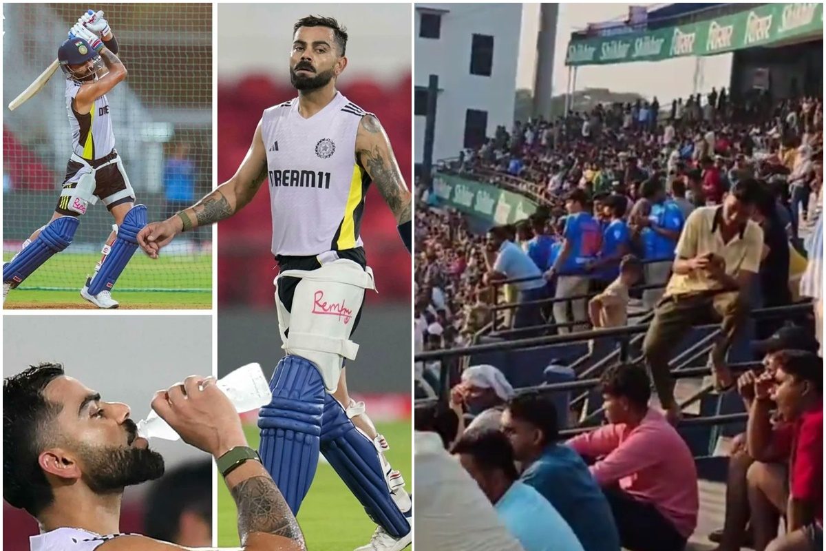 बाहर कोहली-कोहली का शोर, अंदर दे-दना-दन शॉट्स, कटक में तो मौज आ गई