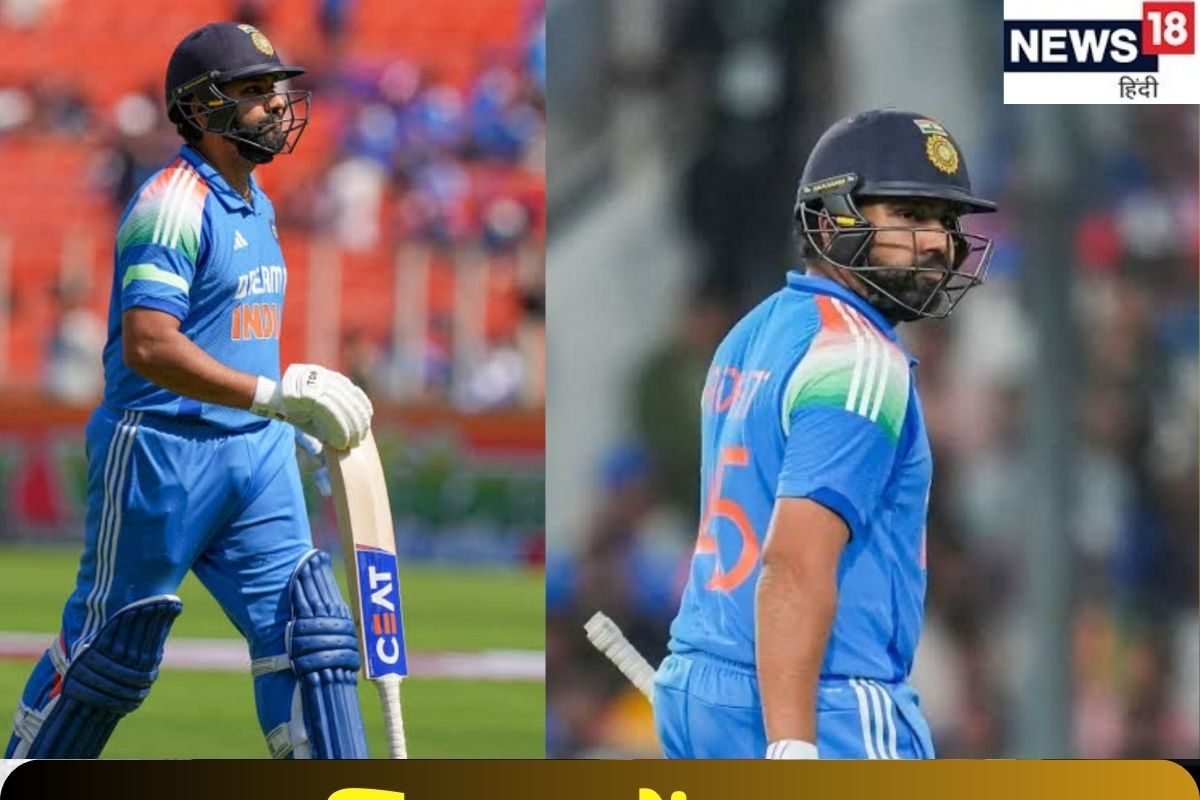 3 मिनट, 2 गेंद और 1 रन में सिमटी रोहित शर्मा की अहमदाबाद में पारी