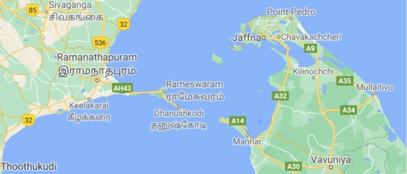 India, Sri Lanka, India Sri Lanka map, India Sri Lanka map, maritime law, maritime law, United Nations maritime boundaries, India maritime boundaries