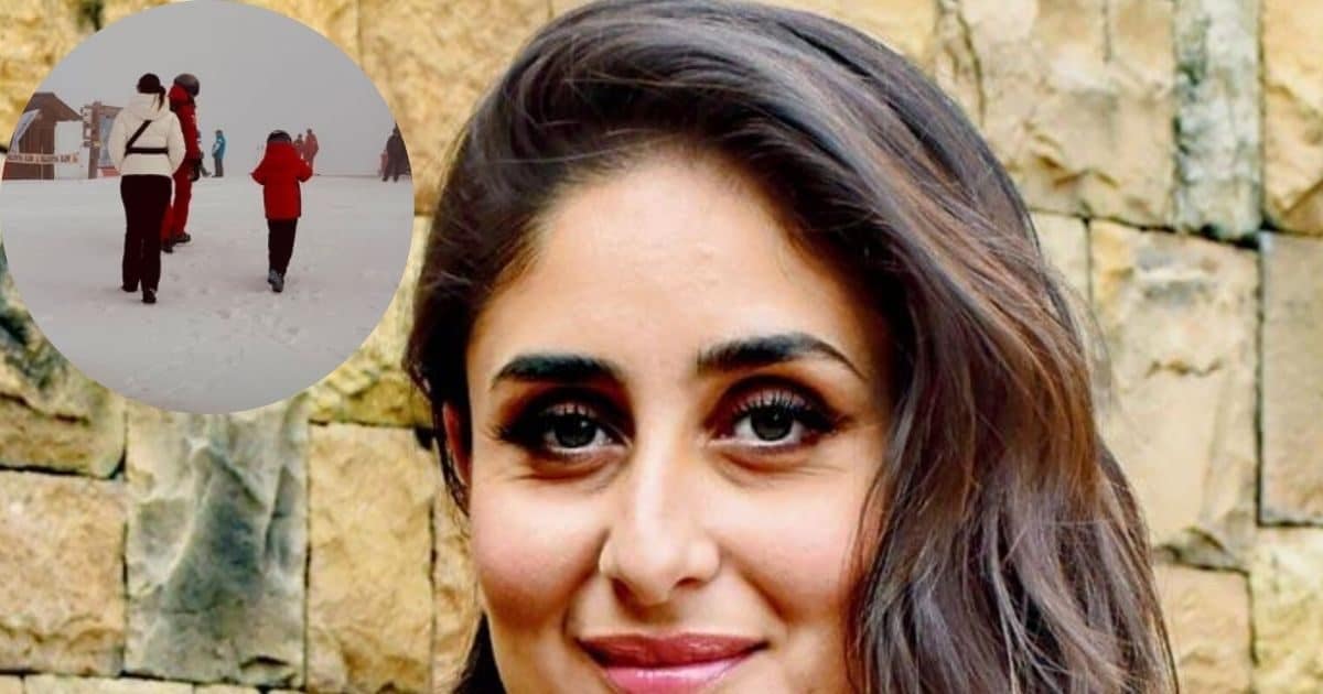 Kareena Kapoor has fun with Saif in snow, enjoyed trip with children, photos went viral
