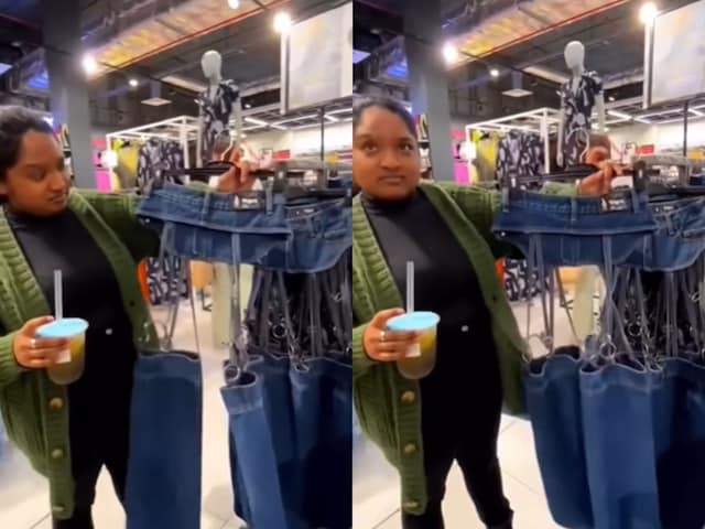 Naveen-Chauhan-Weird-Fashion-Croped-Jeans-Fashion-Trend-Fata-jeans-Funny-Video-Comedy-Video-2025-03-cffe1514ed4f06c5e0d57e1896a4e2c5 The girl who went to buy clothes in the mall, but the eyes were torn after seeing jeans, then the boy ...