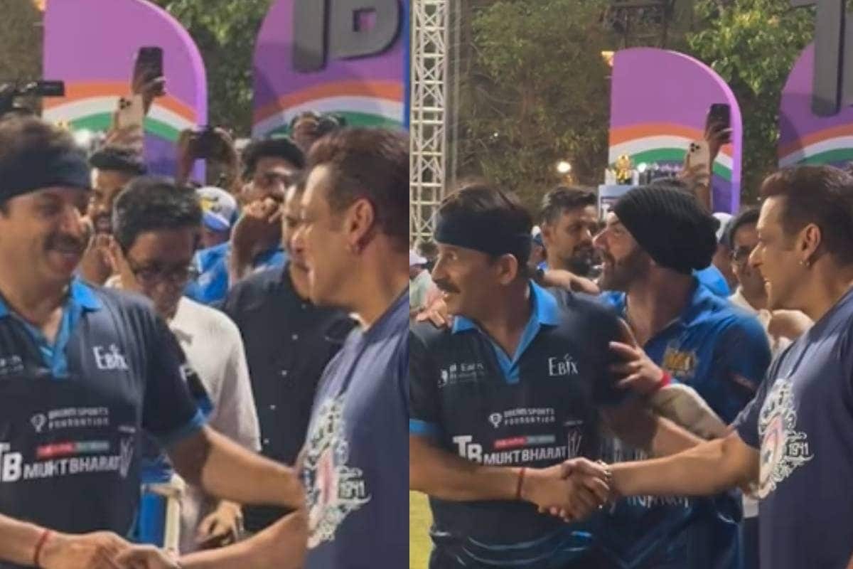 T-20 मैच के बीच फिल्डिंग छोड़ सलमान खान से मिले मनोज तिवारी, तो हंसने लगे लोग