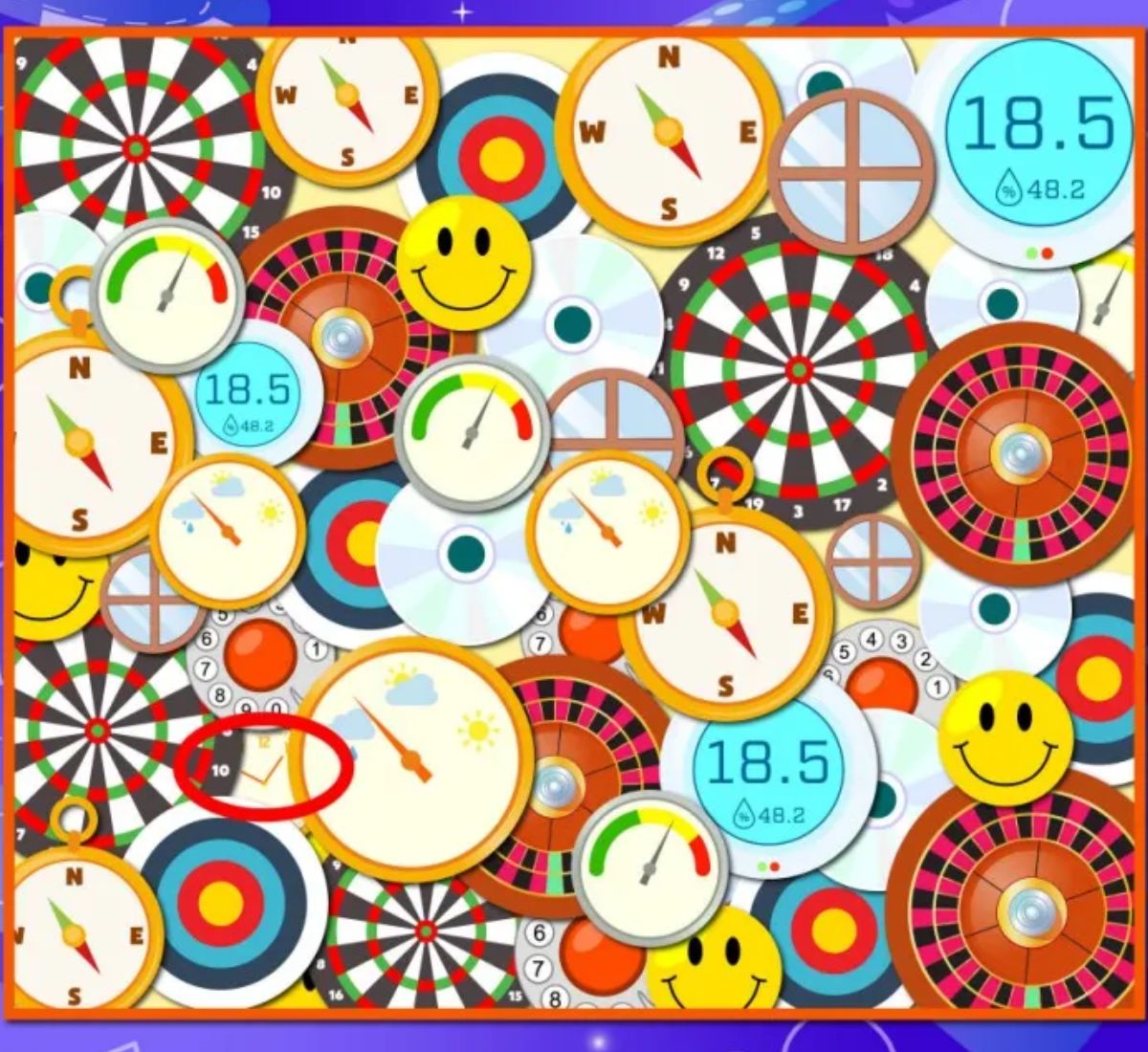 can-you-spot-can-you-find-clock-in-5-seconds-mind-game-Neuroscientist-Dr-Rahul-Jandial-1200-x-1200-px-1200-x-1100-px-2025-03-6d7fd02e5d055ea01ce2352ee1aeaf47 New puzzle for mental workout: Find a clock hidden among round things
