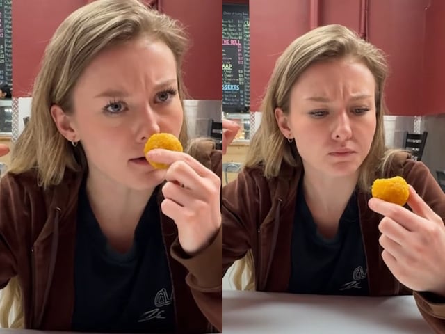 girl-eat-bundi-laddu-2025-03-ef126d6cedbf5133d8a945ff8460e9f1 The foreign girl ate the laddus of Bundi for the first time, tasted after checking, the reaction will be seen!
