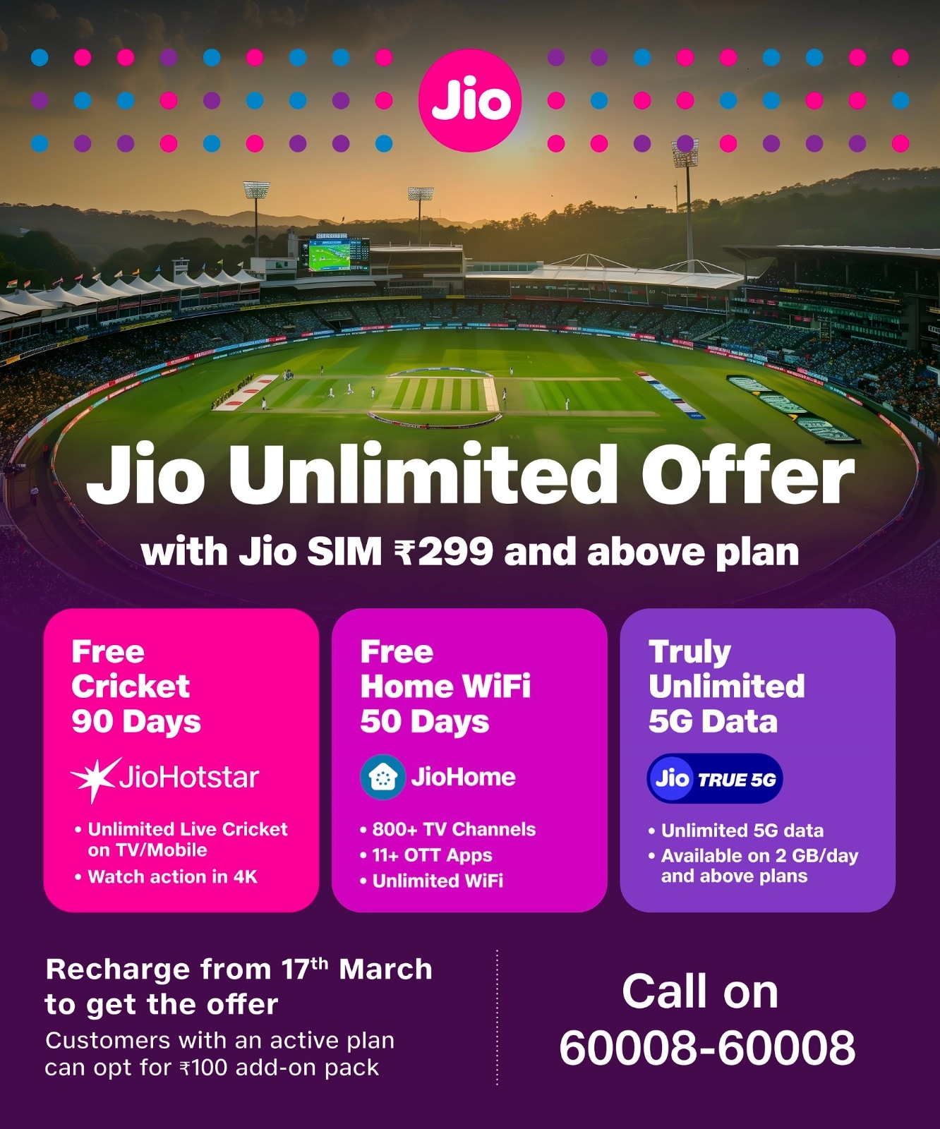 jio unlimited offer, jio hotstar offer, jio airfiber offer, jiofiber offer, jio unlimited offer, जियो का हॉटस्‍टार ऑफर, जियो का फाइबर ऑफर, जियो का आईपीएल ऑफर 