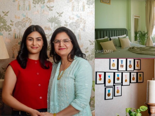 Trees and Sabyasachi Wallpaper ... Manu Bhakar made 3BHK flat of Faridabad