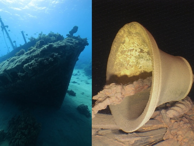 Mysterious signal underwater, when he went near and saw an old ship from the Titanic Mysterious signal underwater, when he went near and saw an old ship from the Titanic