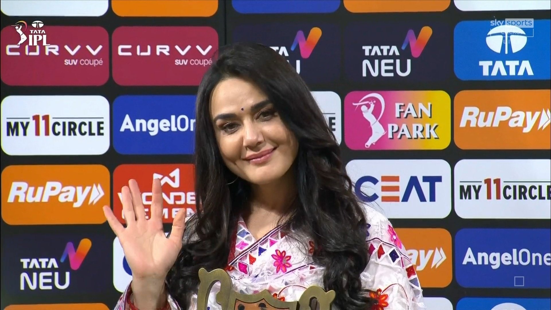 Preity Zinta in Punjab match