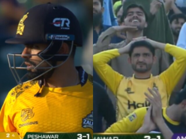 Something like this happened to Babur ... The person sitting in the stadium caught his forehead