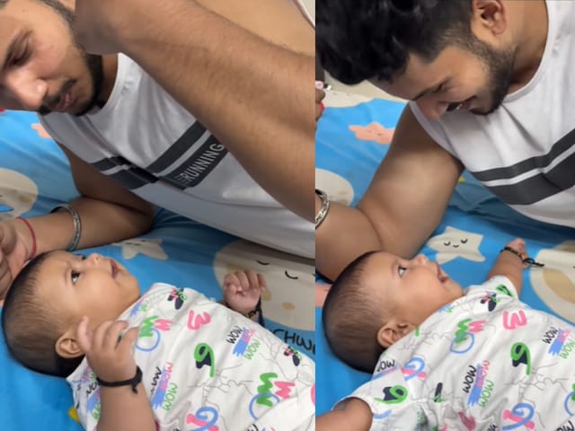 Daugehter-biceps-001-Insta-2025-04-58391e7fcf042f32d5a149f2cb765e80 Little girl showed interesting style with father, cute video viral
