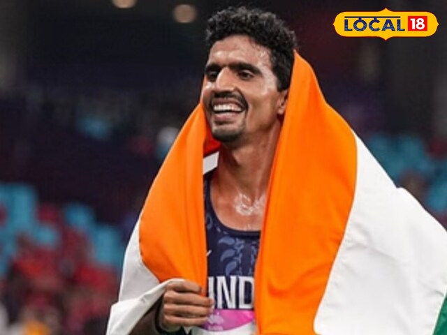 Gulveer Singh of Aligarh made national record in 10,000 meter race, in village