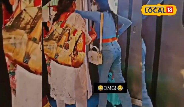 HYP_5119402_1745080974841_2 Not seen such a tribulation anywhere ... There was a ruckus between the girl and the middle -aged in Delhi Metro, Video Viral