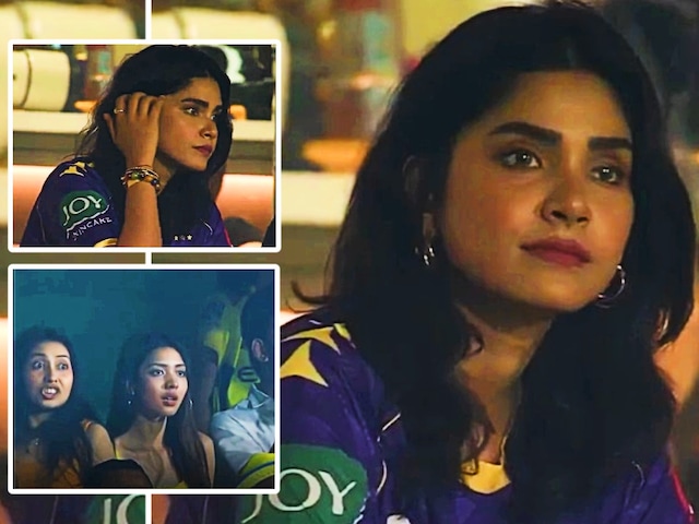 Beautiful supporter of KKR's Bala on Dhoni's bubbly fan, camera also stuck Beautiful supporter of KKR's Bala on Dhoni's bubbly fan, camera also stuck