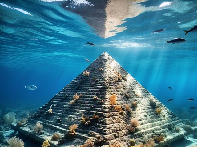Pyramid-under-water-401-AI-2025-04-5f3ee46e5e3942924e0a3dccc68dc461 'Pyramid -like cheese' found under the sea, mysterious revelations in investigation, the history of the world may change