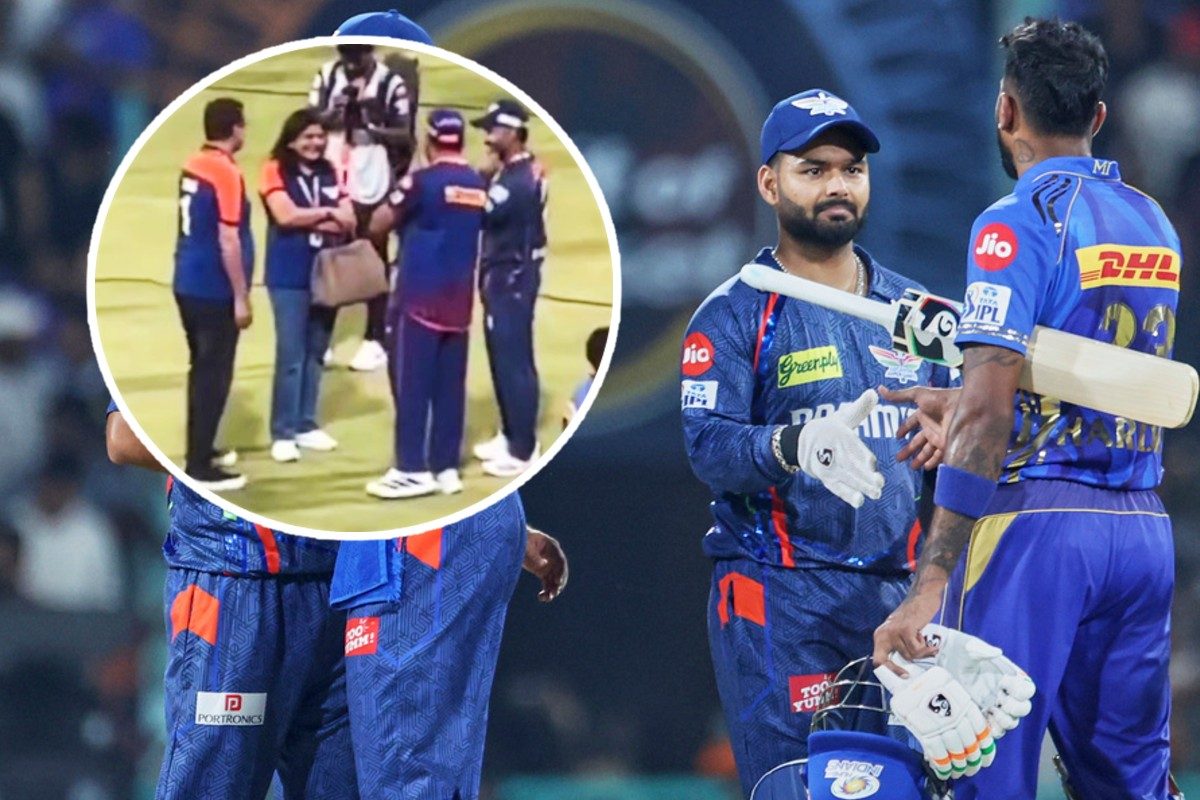 संजीव गोयनका ने जीत के बाद पंत पर लुटाया प्यार, रोहित सामने खड़े देखते रहे