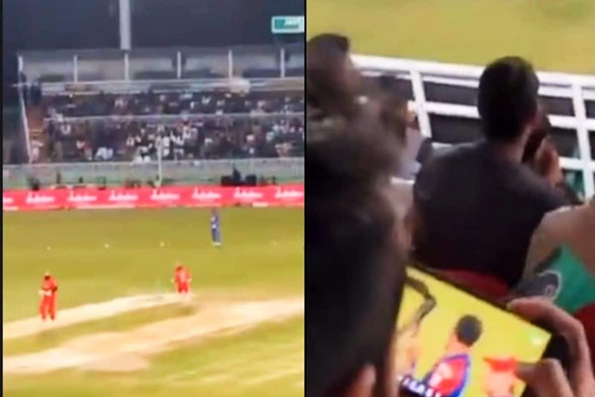 गजब बेइज्जती है ! पाकिस्तान में PSL के दौरान स्टेडियम में IPL देख रहे दर्शक