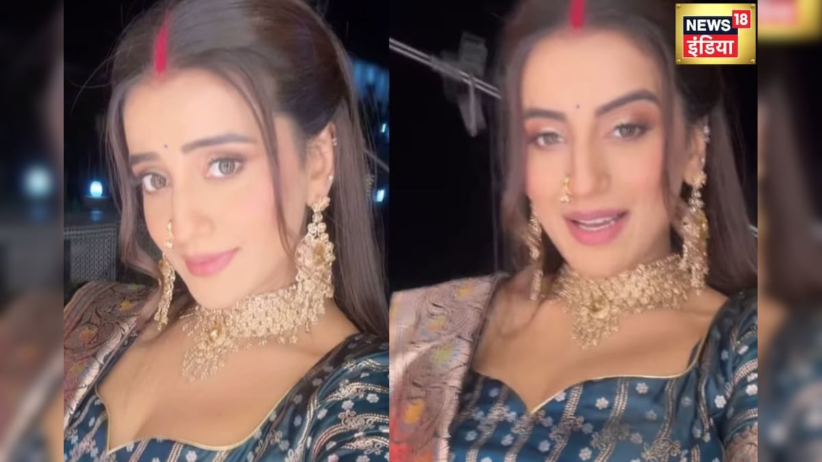 Akshara Singh, a newly fledgling bride, fascinated with Banarasi style