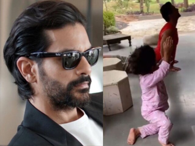 Angad Bedi gets a new workout partner, wife's reaction also came on seeing Angad Bedi gets a new workout partner, wife's reaction also came on seeing