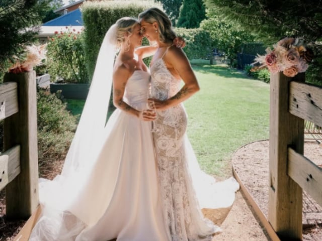 Mrs and Mrs. Gardner ... female cricketer married girlfriend Monica Mrs and Mrs. Gardner ... female cricketer married girlfriend Monica