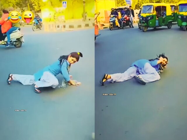 bizarre-dance-2025-04-95e05f4505d6cdd508d93edc0ce6d361 The girl was coming from school, dancing on the road, dancing, turning and turning and coming and going!
