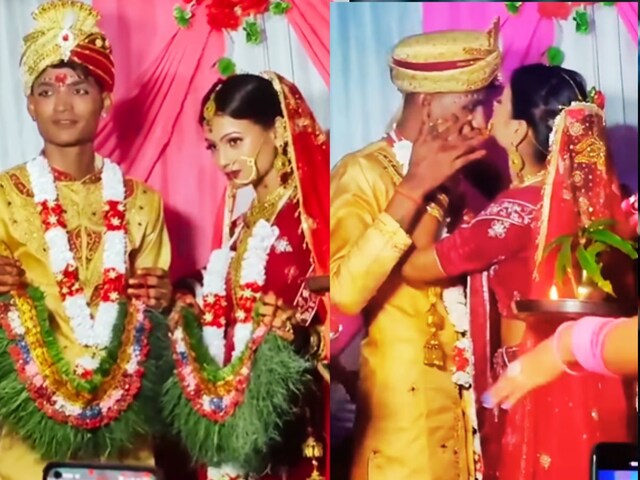 bride-groom-12-2025-04-65f044f14b353fdf80fecf2a1e21444a The bride turned out to be a big 'like that', something fell into the groom's eye, so the adorned girl was like this, the relatives were staring!