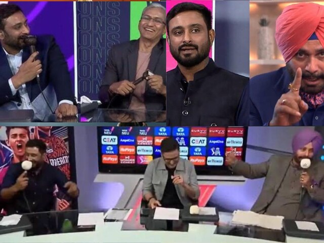 Which fellow commentator called Navjot Sidhu to the chameleon?