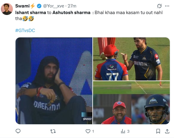 Ishant Sharma Ashutosh Sharma Engage in Heated Argument, Isht Shama Ashutosh Sharma Heated EXChange, Ishant Sharma Ashutosh Sharma Argument, Ishutosh Sharma Jhagda, ISHANT SHARMA JARMA Ashutosh Sharma Ladai, Isant Sharma Ashutosh Sharma Aapas Mein Bhide, Ishant Sharma, Ashutosh Sharma