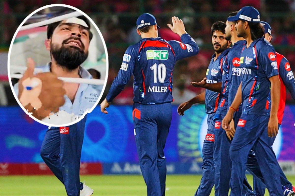 ये है जबरा फैन! सिर फूट जाए लेकिन टीम जीतनी चाहिए, लखनऊ को ट्रॉफी दिलाना है