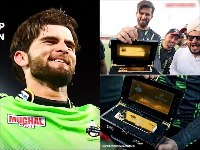 Gold I Phone .. Afridi came out, new gift in PSL after hair dryer Gold I Phone .. Afridi came out, new gift in PSL after hair dryer