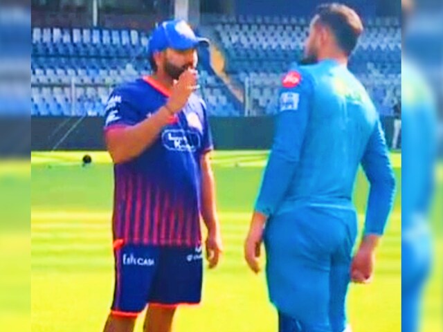 You cannot play like me .... LSG's batter came to take tips from Rohit Sharma