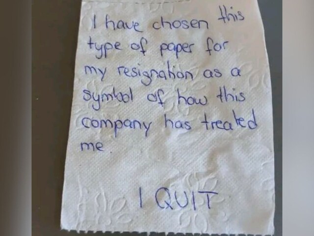 toilet-paper-resign-2-2025-04-02a29a70efddd1829c68b6233cc3b3e3 Resignation written on toilet paper, worker fed up with jobs, the company's director flew away!