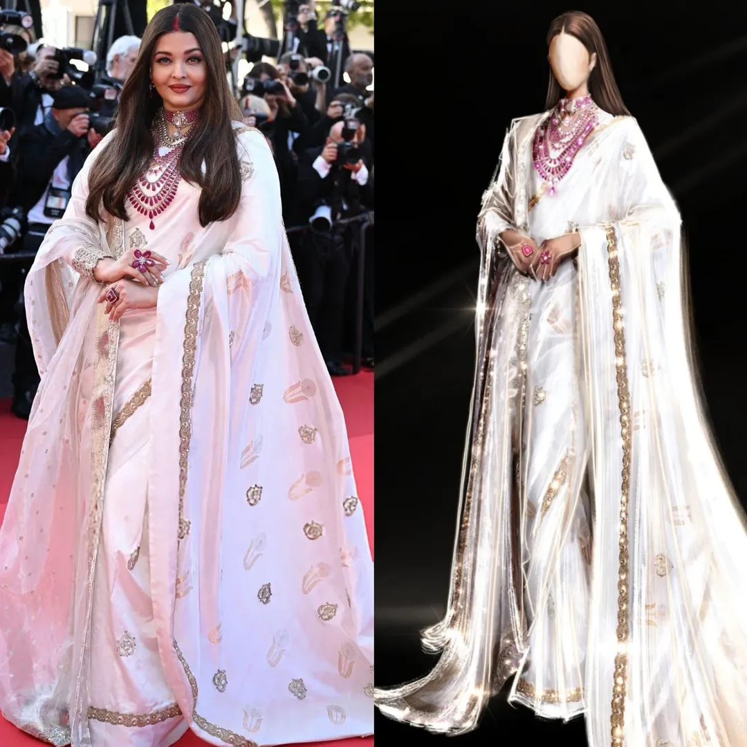 Aishwarya Rai Bachchan Bold Clear and loud Homage To Operation Sindoor in regal white saree