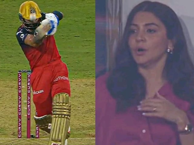 OHHH ... Virat Kohli got ball in the field, Anushka got nervous, the mouth remained open