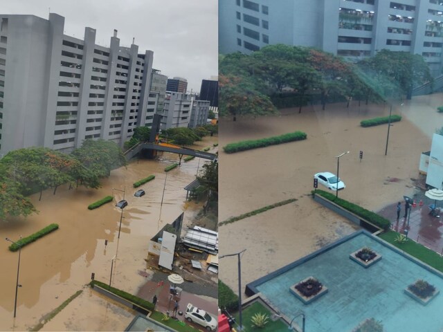 एक ही बारिश में बेहाल बेंगलुरु, सड़कें बन गईं समंदर, IMD ने बढ़ा दी टेंशन