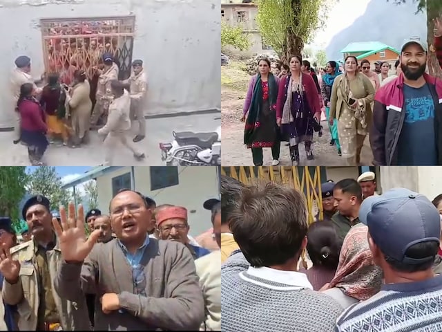 पटिवारी ने महिला से की छेड़छाड़ तो लोगों का फूटा गुस्सा, पुलिस थाना घेरा पटिवारी ने महिला से की छेड़छाड़ तो लोगों का फूटा गुस्सा, पुलिस थाना घेरा