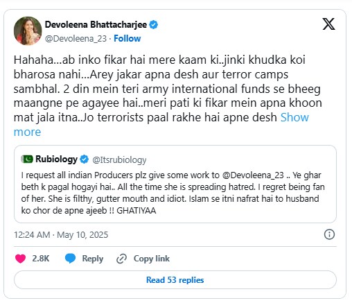 Devoleena tweet Devoleena tweet