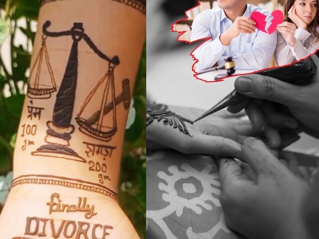 लड़की ने तलाक पर मेहंदी रचाई और लिखा–Finally Divorce! वायरल हुआ वीडियो