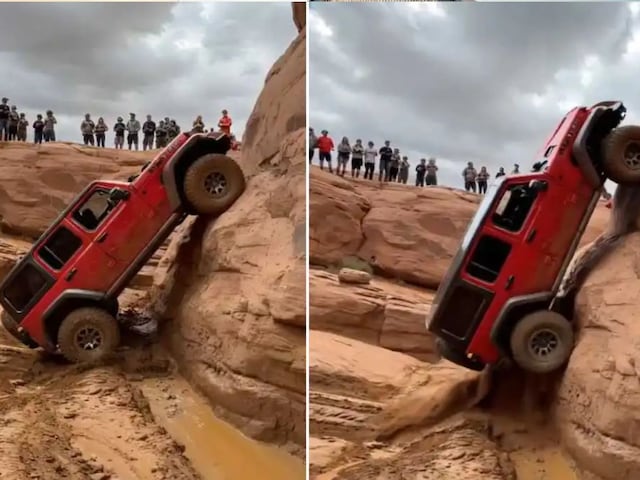 VIDEO: SUV is like this! 85 ° standing like steep butter crossed, which car is VIDEO: SUV is like this! 85 ° standing like steep butter crossed, which car is