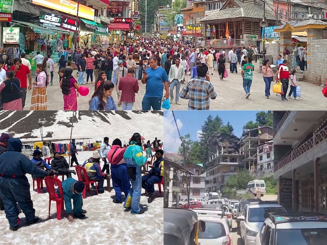 72 घंटे में 6000 गाड़ियां, विशिष्ठ में लंबा जाम...मनाली में सैलानियों की भीड़ 72 घंटे में 6000 गाड़ियां, विशिष्ठ में लंबा जाम...मनाली में सैलानियों की भीड़